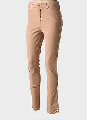 Pantalon slim bej KANOPE femeie