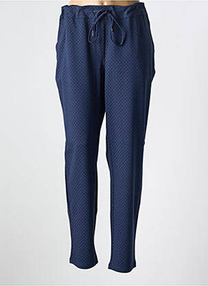 Pantalon slim talie elastică albastru BRANDTEX femeie