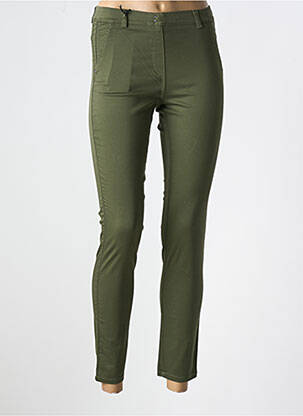 Jegging țesătură poplin verde EAST DRIVE femeie