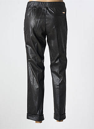 Pantalon drept talie elastică negru WALTRON femeie