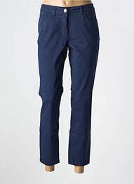 Pantalon 7/8 închidere cu fermoar sub clapetă cu nasturi albastru BRANDTEX femme