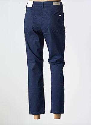 Pantalon 7/8 închidere cu fermoar sub clapetă cu nasturi albastru BRANDTEX femeie
