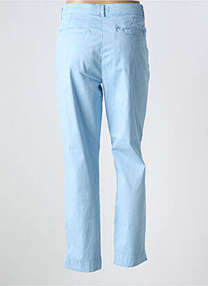 Pantalon drept închidere cu fermoar sub clapetă cu nasturi albastru BRANDTEX femeie
