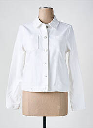 Jachete casual buzunare alb SIGNATURE femme