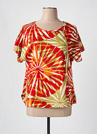 Tricou croială dreaptă mâneci scurte portocaliu AGATHE & LOUISE femeie