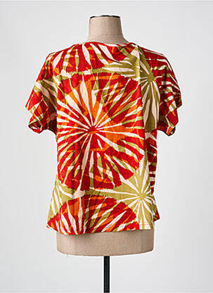 Tricou croială dreaptă mâneci scurte portocalie AGATHE & LOUISE femeie