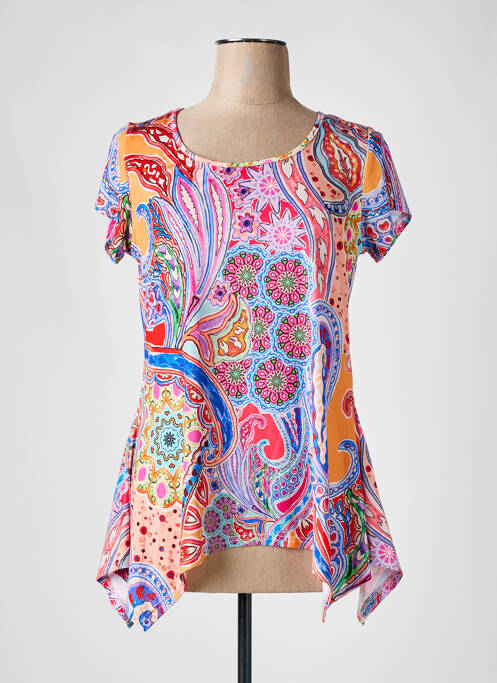 Tunică mâneci scurte portocaliu TELMAIL femeie