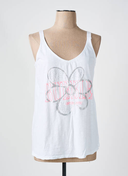 Top alb MADE IN ITALY femeie