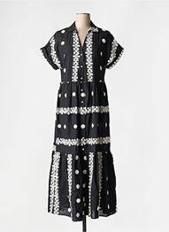 Rochie lungă mâneci scurte mâneci scurte negru JUBYLEE femeie
