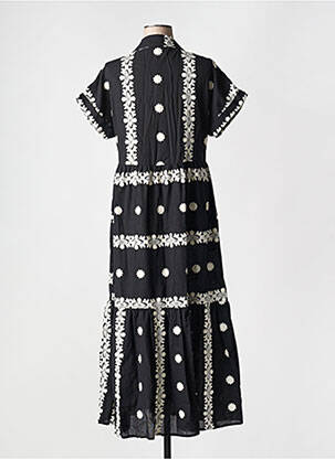Rochie lungă mâneci scurte mâneci scurte negru JUBYLEE femeie