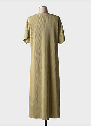 Rochie lungă mâneci scurte mâneci scurte verde B.YOUNG femeie