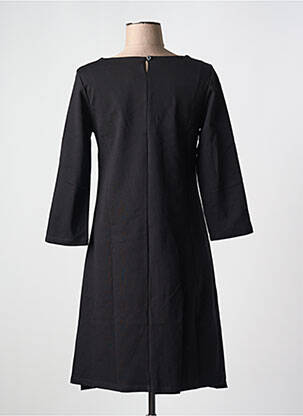 Rochie midi mâneci 3/4 mâneci 3/4 negru ORTO BOTANICO femeie