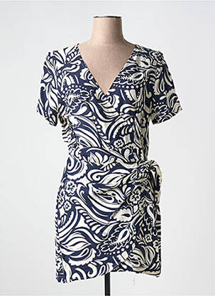 Rochie scurtă mâneci scurte mâneci scurte albastru IT HIPPIE femeie