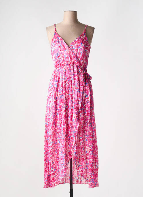 Rochie lungă roz MAELLE femeie