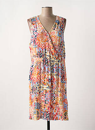 Rochie midi portocaliu ICHI femeie