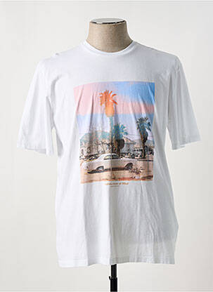 Tricou alb HARRIS WILSON bărbat