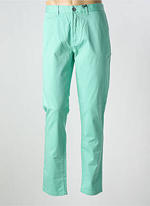 Pantalon chino țesătură poplin mărime normală verde HERO SEVEN femeie