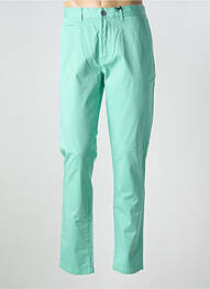 Pantalon chino țesătură poplin mărime normală verde HERO SEVEN femme