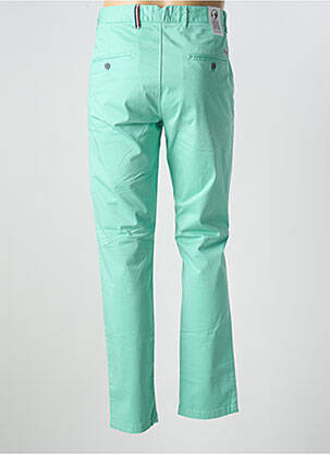 Pantalon chino țesătură poplin mărime normală verde HERO SEVEN femeie
