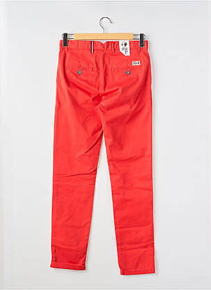 Pantalon chino țesătură poplin talie joasă roșu HERO SEVEN bărbat