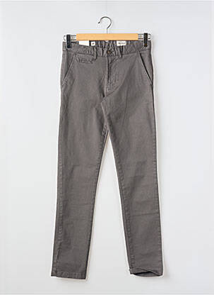 Pantalon chino țesătură poplin mărime normală gri HERO SEVEN bărbat