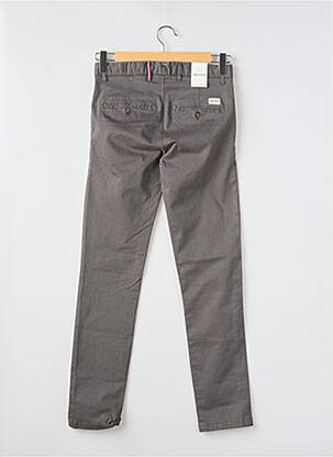 Pantalon chino țesătură poplin mărime normală gri HERO SEVEN bărbat