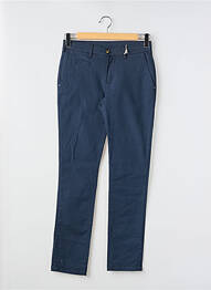 Pantalon chino țesătură poplin mărime normală albastru FAGUO homme