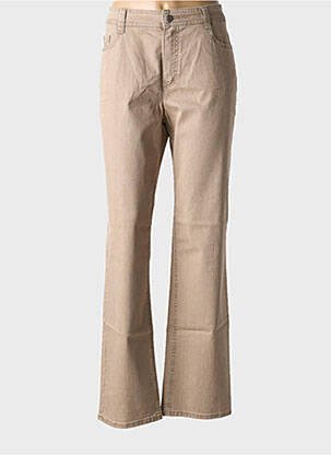 Blugi cu croială dreaptă bej ANNA MONTANA femeie