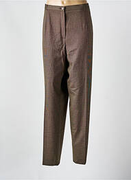 Pantalon drept elasticitate mărime normală maro SAINT HILAIRE femme