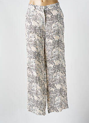 Pantalon larg bej LA FEE MARABOUTEE femeie