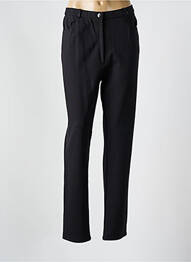 Pantalon slim talie elastică mărime normală negru GEVANA femme