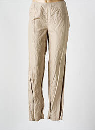 Pantalon drept țesătură poplin mărime normală bej HAMMER femme