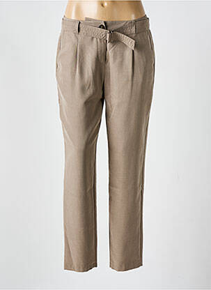 Pantalon slim țesătură poplin mărime normală maro GERRY WEBER femeie