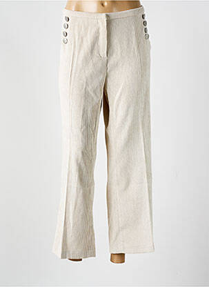 Pantalon drept elasticitate mărime normală bej SIGNE NATURE femeie