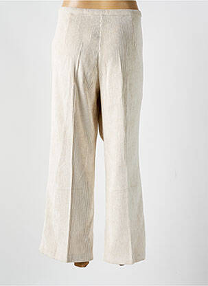 Pantalon drept elasticitate mărime normală bej SIGNE NATURE femeie