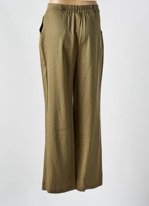 Pantalon larg verde MUS & BOMBON femeie
