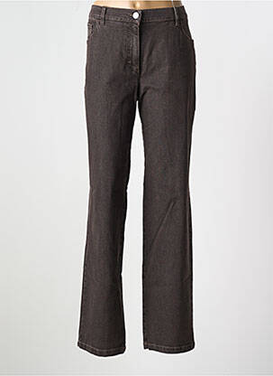 Blugi cu croială slim maro ZAFFIRI femeie