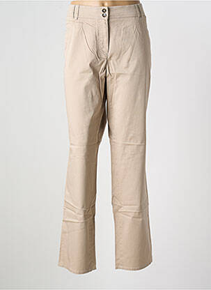 Pantalon slim țesătură poplin mărime normală bej GERRY WEBER femeie