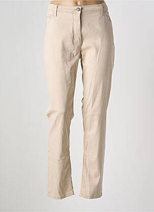 Pantalon slim țesătură poplin mărime normală bej BETTY BARCLAY femeie