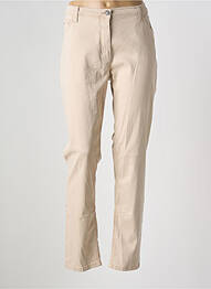 Pantalon slim țesătură poplin mărime normală bej BETTY BARCLAY femme