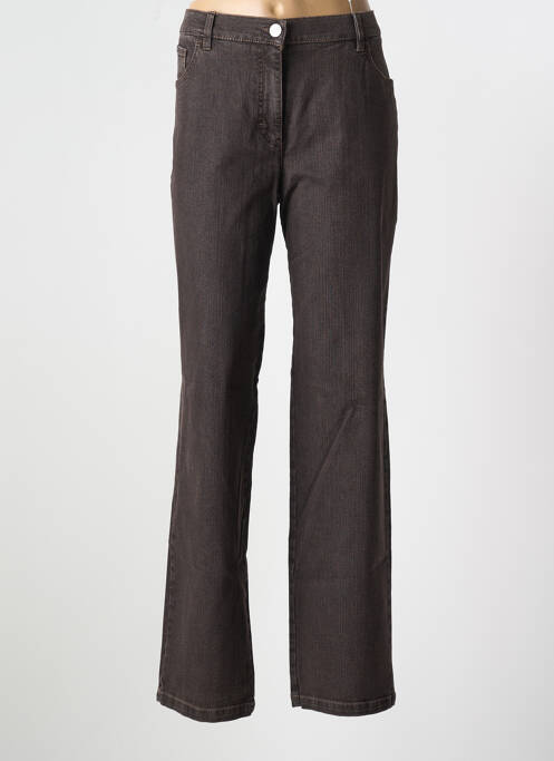 Blugi cu croială slim maro ZAFFIRI femeie