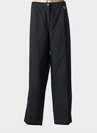 Pantalon drept țesătură crep mărime normală negru GELCO femme