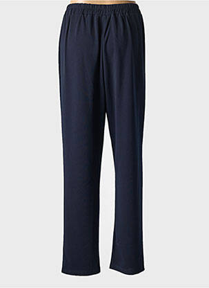 Pantalon drept țesătură crep mărime normală albastru GEVANA femeie