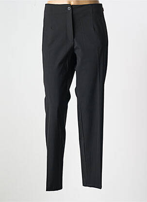 Pantalon slim talie elastică talie înaltă negru ZRS TIMELESS femeie