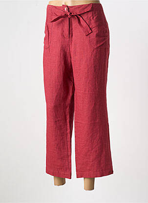 Pantalon 7/8 talie cu cleme mărime normală roșu CAROLINE ROHMER femeie