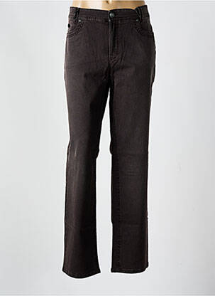 Blugi cu croială slim maro ANNA MONTANA femeie