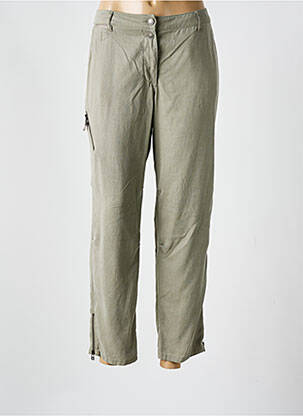 Pantalon drept țesătură poplin mărime normală verde BETTY BARCLAY femeie