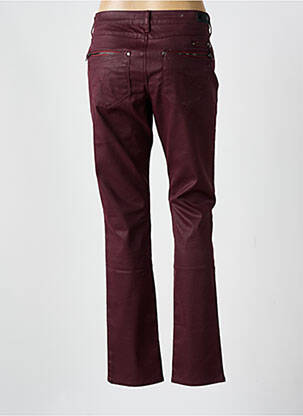 Pantalon slim țesătură acoperită mărime normală roșu KANOPE femeie
