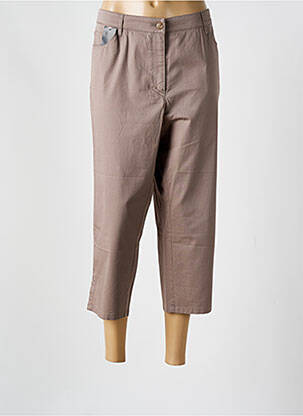 Pantalon trei sferturi maro ZERRES femeie