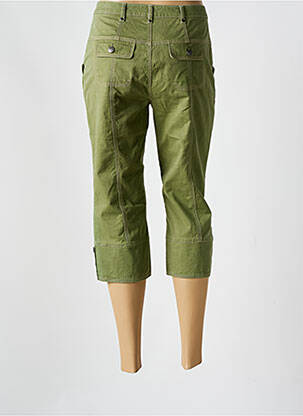 Pantalon trei sferturi elasticitate mărime normală verde BRUNO SAINT HILAIRE femeie
